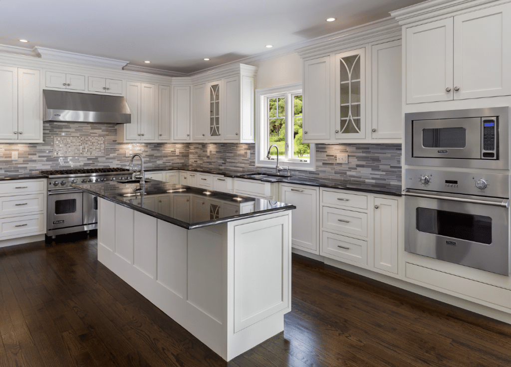 kitchen with wood floors